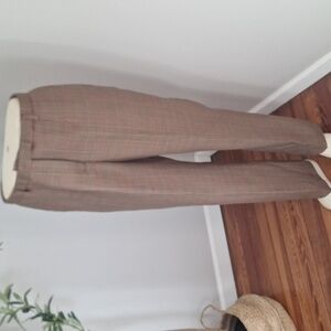 Pendleton 100% Virgin Wool Trousers Size 8, brown houndstooth